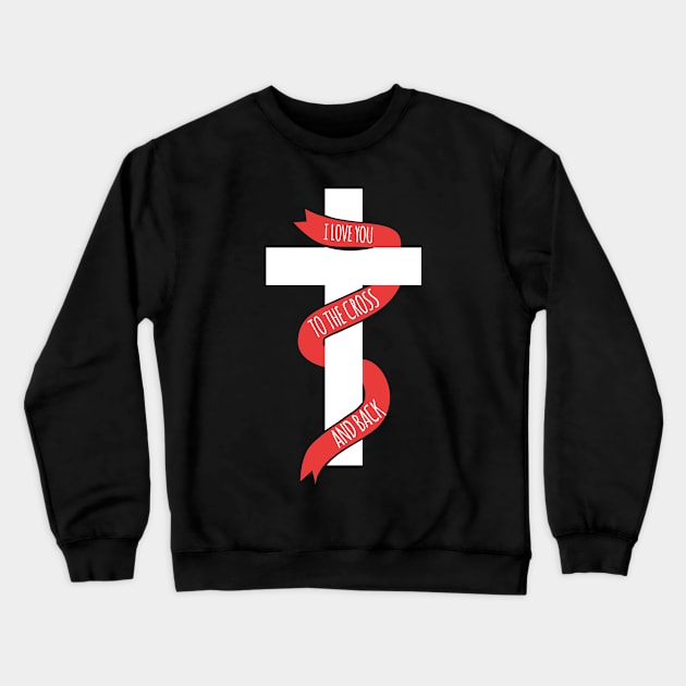 I Bear Your Cross Crewneck Sweatshirt by Tenh